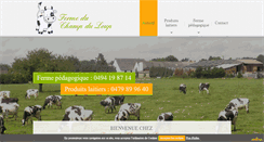 Desktop Screenshot of lafermeduchampduloup.be