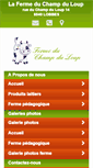 Mobile Screenshot of lafermeduchampduloup.be