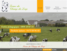 Tablet Screenshot of lafermeduchampduloup.be